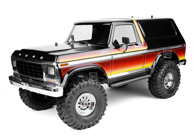 Side skirt stainless steel metal welcome decoration board For 1/10 Rc Crawler Car Traxxas Ford Bronco
