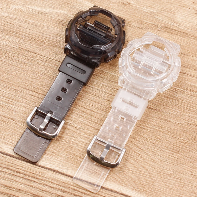 Watch Accessories Suitable for Casio baby-g series transparent strap BA-111 110 112 120 case strap set