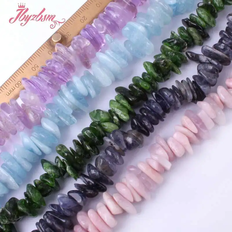 

3x10-4x11mm Ametrines Diopside Cordierite Freeform Natural Stone Spacer Beads For Women Necklace Bracelat Jewelry Making 15"