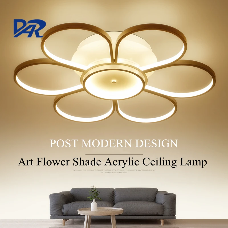 DAR 4/6/7 Cabezales Led Anillo de Acrílico Luz de Techo de la CA 110 V 220 V Montaje En Superficie Decorativa accesorios de Iluminación plafondlamp iluminacion