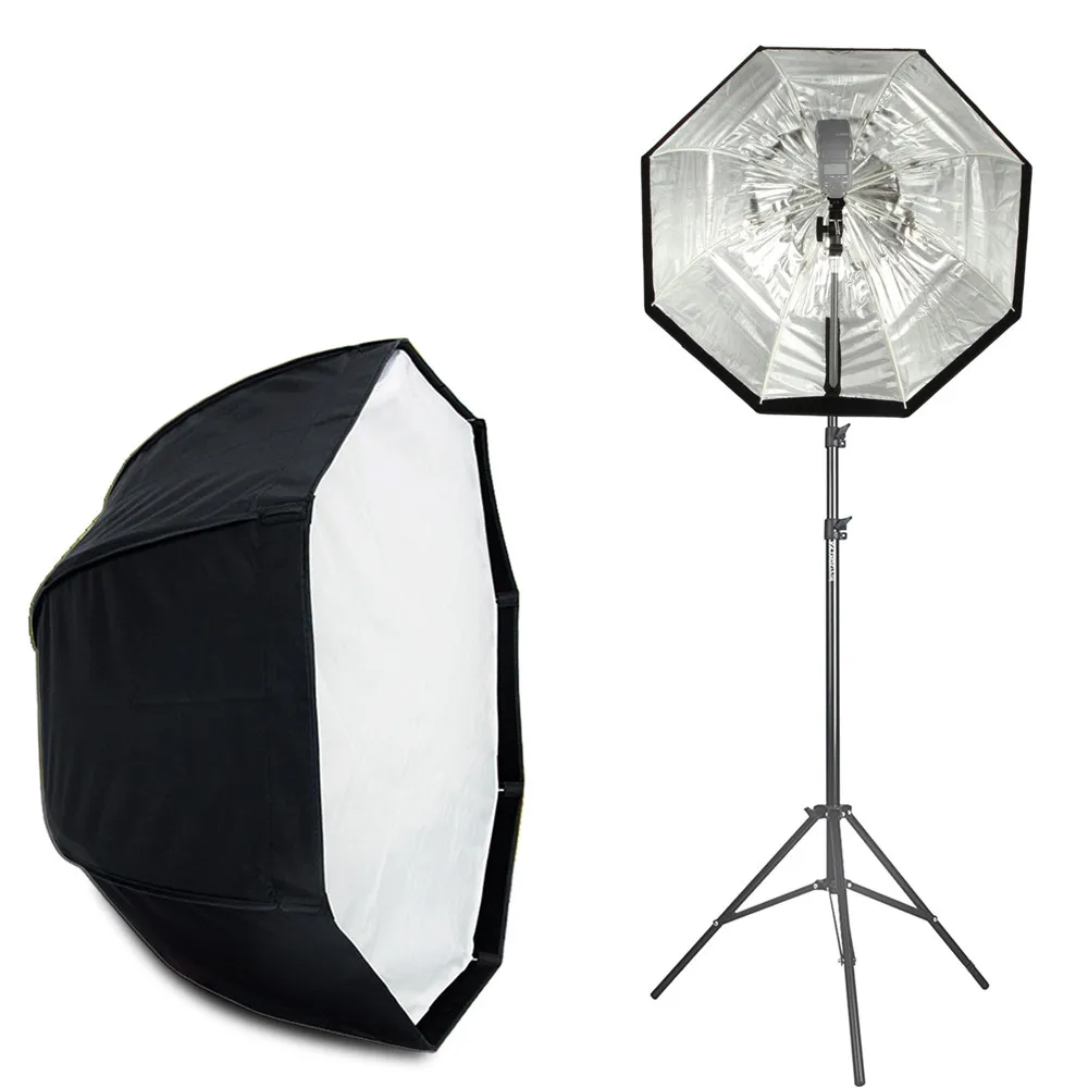 Viltrox 120 см/80 см восьмиугольник зонтик вспышка студийный отражатель с функцией софтбокса/2 м светильник стенд/кронштейн вспышки для камеры Photo Speedlite