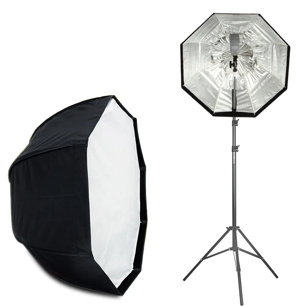  Viltrox 120cm/80cm Octagon Umbrella Flash Softbox Studio Reflector/2M Light Stand/Flash Bracket for