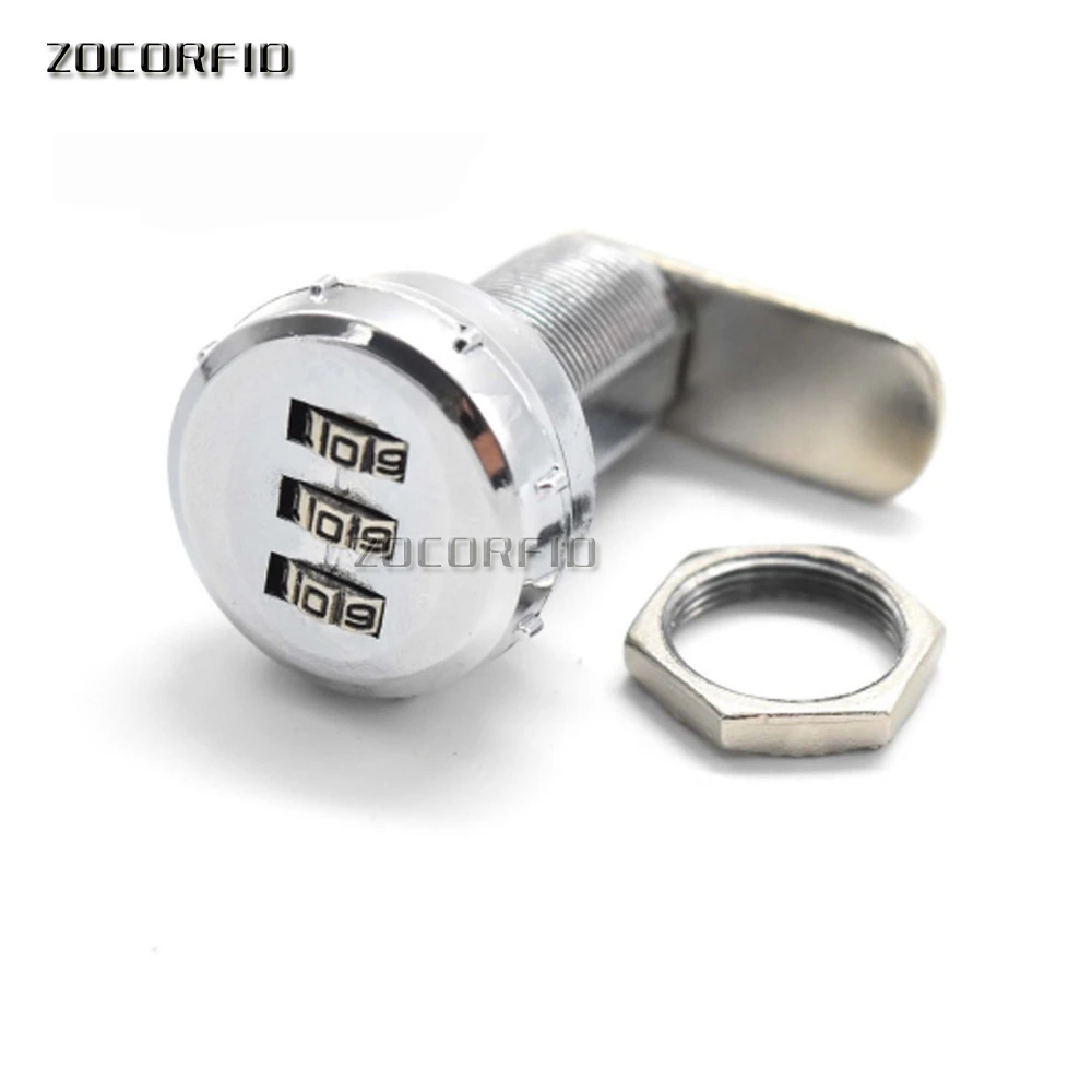 

Mechanical Hardware Combination Cam Lock 3 Digit 30mm,24mm Length Security Lock for Drawer Cabinet Custom Code Password Lock