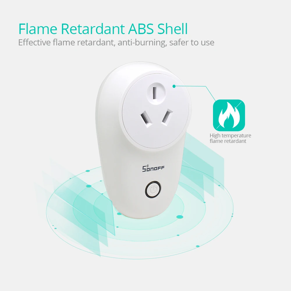  Sonoff S26 Basic WiFi Smart Socket AU/CN/EU/UK/US Wireless Plug Smart Home Switch Power Sockets Wor - 32911406283