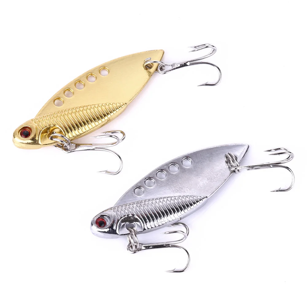80Pcs Vibration 5CM 11G Metal Fishing Lure Bass VIB Metal Bait Fish
