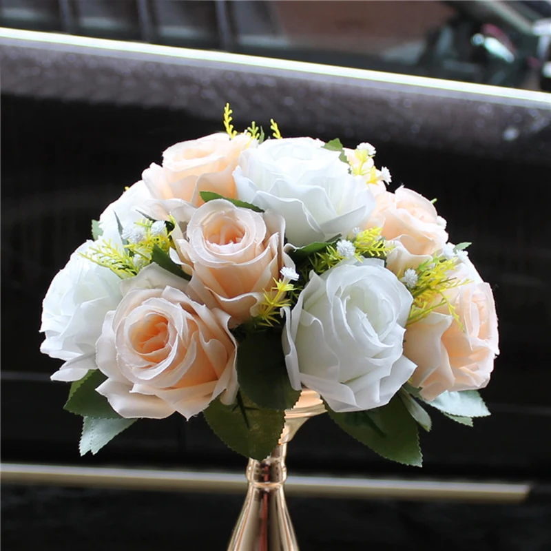 

Custom 26cm rose peony artificial flower ball centerpieces decor wedding backdrop table flower ball bouquet diy home decoration