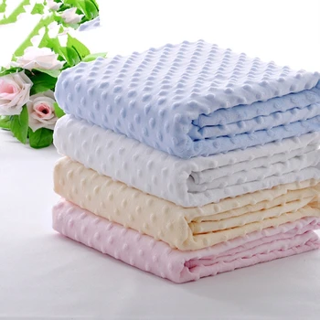 

Minky Baby Blanket Flannel Fleece Pure Color Blanket Infant Swaddle Receiving Stroller Wrap For Newborns Baby Bedding Blankets