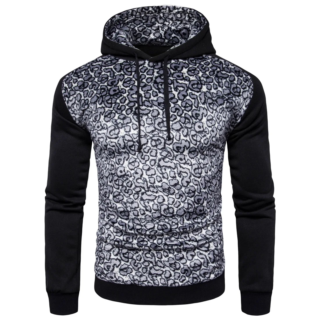 Brand 2018 Hoodie Leopard Color Fight Hoodies Men Fashion Tracksuit