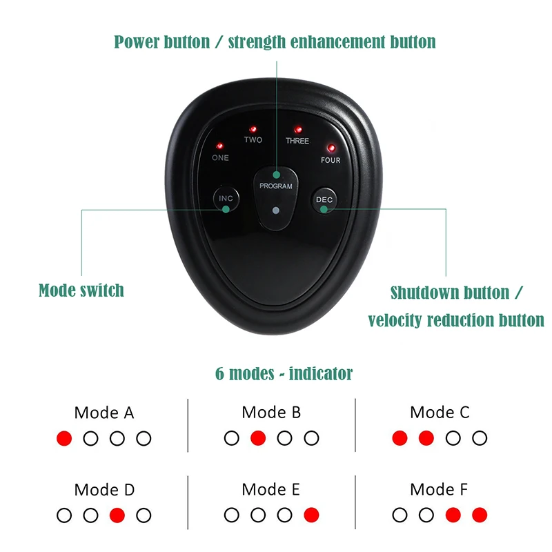 Vibration Fitness Massager Abdominal Muscle Trainer Electro Stimulator Gym Home EMS Spierstimulator Fitness Abdominale Training (9)