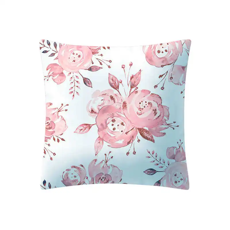 Rose Gold Pink Cushion Cover Square Pillowcase bed sofa Decoratio Art style pillow cover 4545 christmas home decor #3o11#f (5)