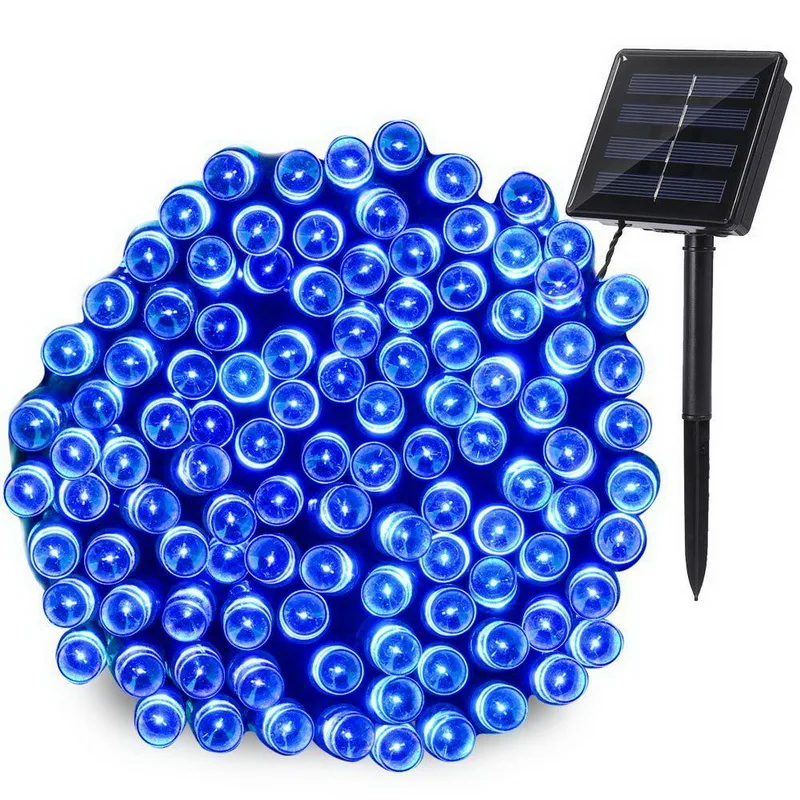 

High Quality LED Solar String Lights 12M 100balls Christmas New Year Lamps White / Warm White / Blue / Red / RGB Solar Lamp