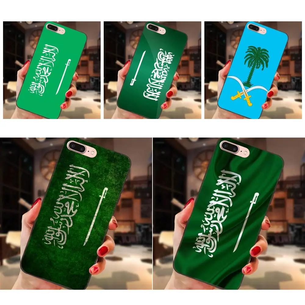 

TPU Soft Phone Cover Case Saudi Arabia National Flag Emblem For Apple iPhone X XS Max XR 4 4S 5 5S SE 6 6S 7 8 Plus