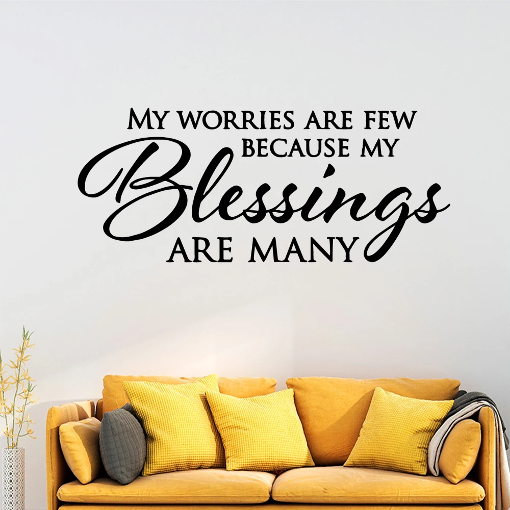 

Drop Shipping Quote blessing Wall Stickers Self Adhesive Art Wallpaper For Children's Room Art Decal