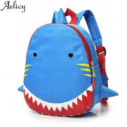 Aelicy Мода 2019 г. для маленьких девочек мальчиков Дети CuteShark узор рюкзак в форме животных Путешествия сумка для малыша малышей школьная сумка