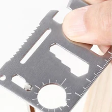 Мультитул открытый охотничий кемпинг-карта нож 11 в 1 многофункциональный карман Военная Кредитная карта Нож для путешествие на выживание путешествия