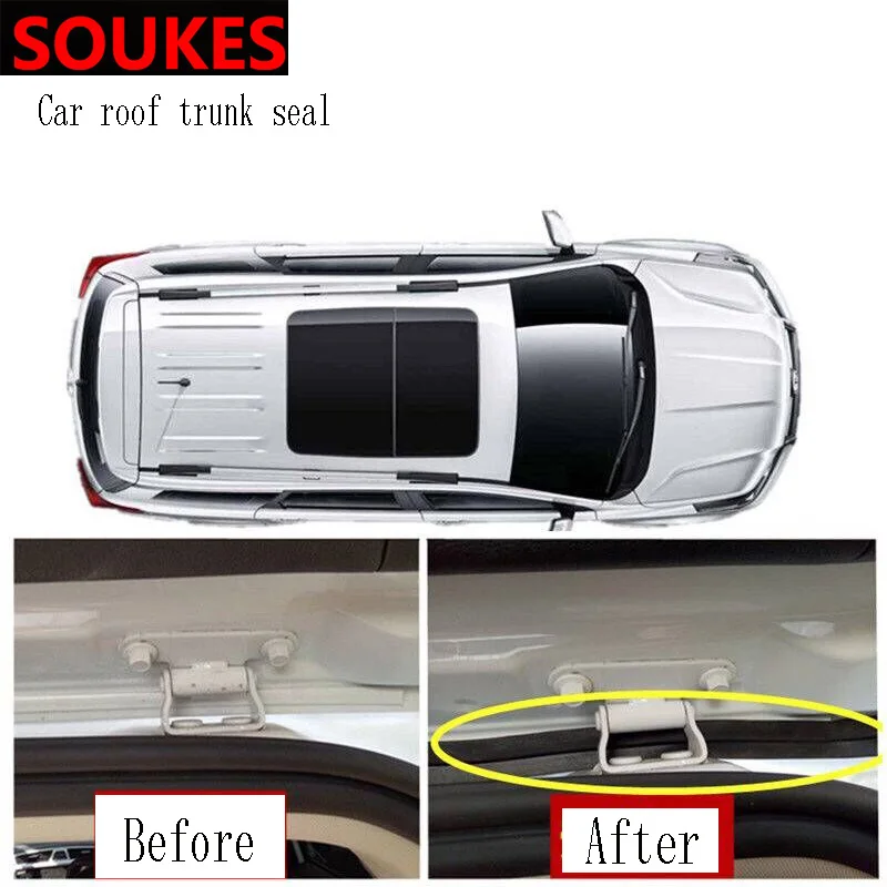 

1.5M Rubber Car Sticker Trunk Bumper Sound Sealing Strip For Skoda Octavia A5 A7 Kodiaq Superb 2 Rapid Fabia 1 Porsche Cayenne