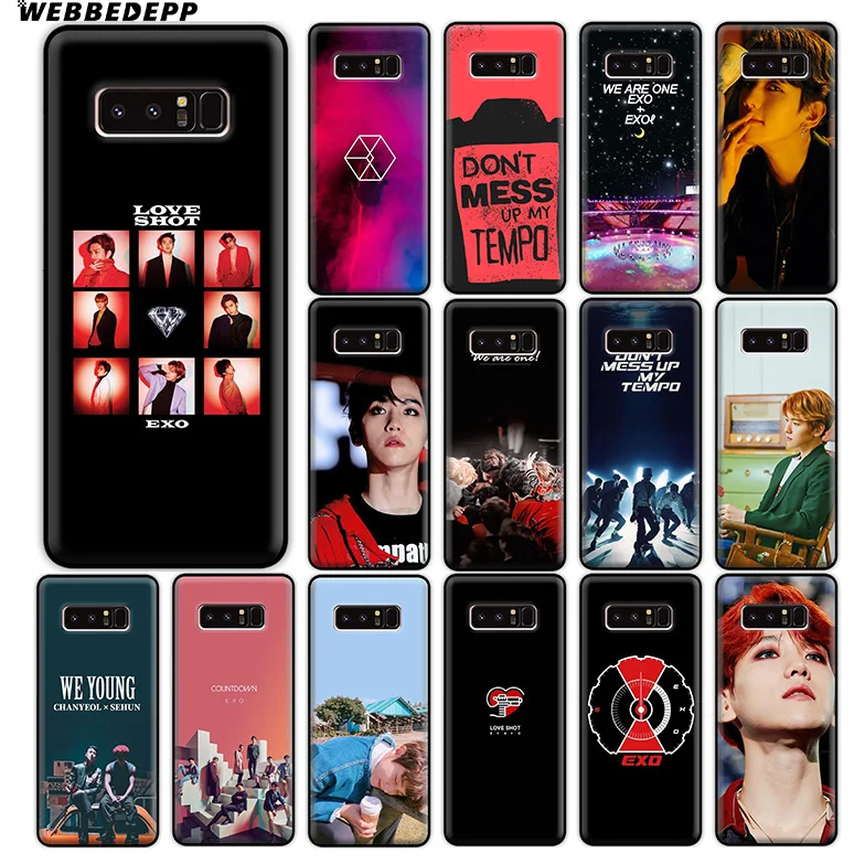 WEBBEDEPP Exo K Pop Baekhyun Мягкий силиконовый чехол для Samsung Galaxy A9 A8 A7 A6 Plus 2018 A5 A3 2017 2016 Note 9 8 |