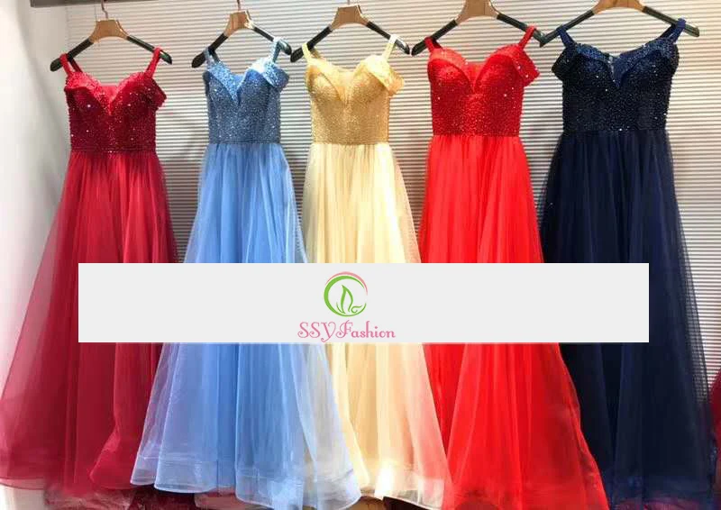 Женское вечернее платье SSYFashion элегантное темно синее с вырезом лодочкой и