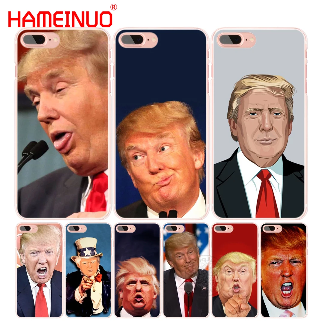 HAMEINUO Дональд Трамп тупой уход за кожей лица Чехол для мобильного телефона iphone 6 4 4s