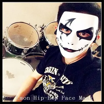 

Free shipping Adult Drama Fancy Dress Costume Face Men Hip Hop Dance Mask Masquerade Accessory For Halloween Party Mask 5pcs/lot