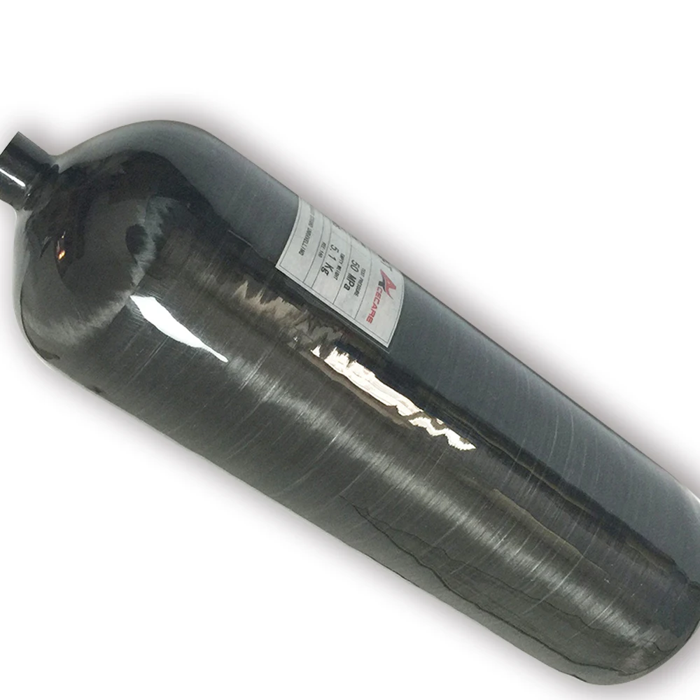 AC3090 Лидер продаж черный 9L углерода волокно SCBA цилиндр для Pcp Air Force Кондор Пейнтбол Бак дайвинг бутылка Прямая доставка Acecare