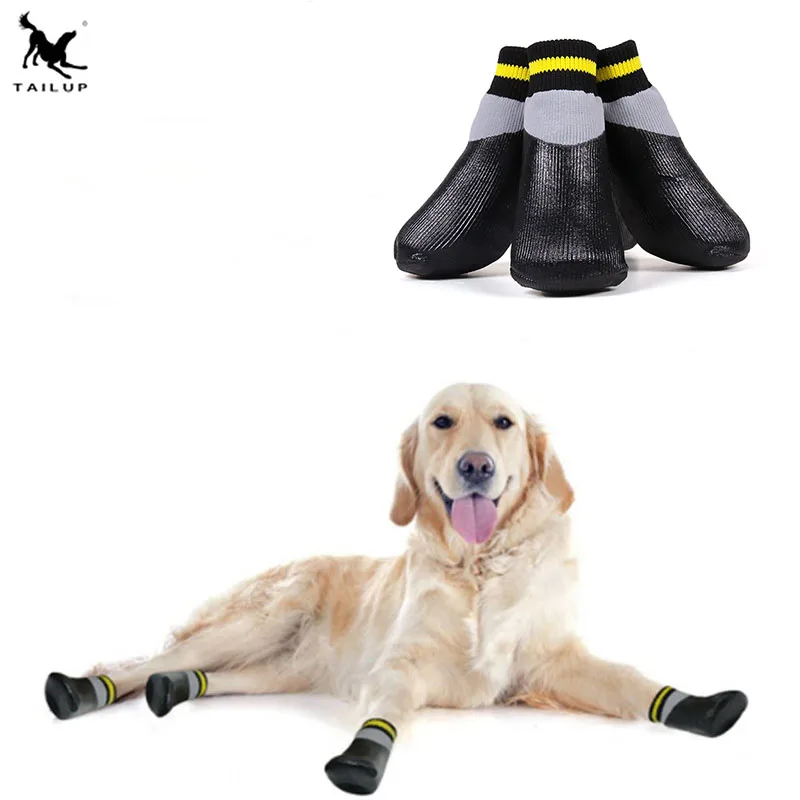 

Selling 2018 Outdoor Waterproof Dog Socks Rain Dog Boots Wear Non-slip Puppy Shoes Cotton Stretch Pet Winter Shoes