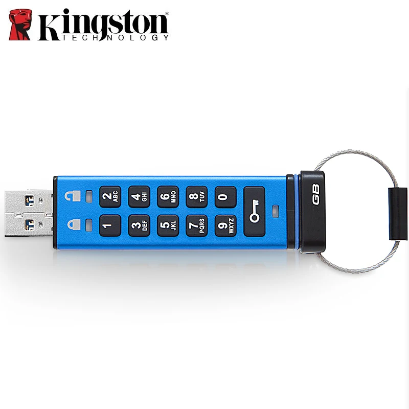 Usb-флешка Kingston 4 ГБ 8 16 32 64 буквенно-цифровая клавиатура с шифрованием диск ключом