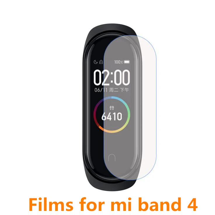 Защитная пленка для Xiaomi Mi Band 5 4 3 2 шт. упак. ультратонкая с защитой от взрывов 4|for