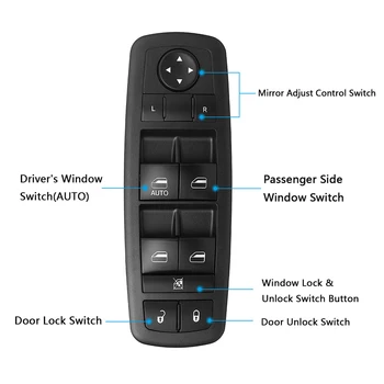 

YAOPEI 4602632AG NEW-Master Power Window Door Switch Driver Side For Dodge Journey Nitro Jeep Liberty