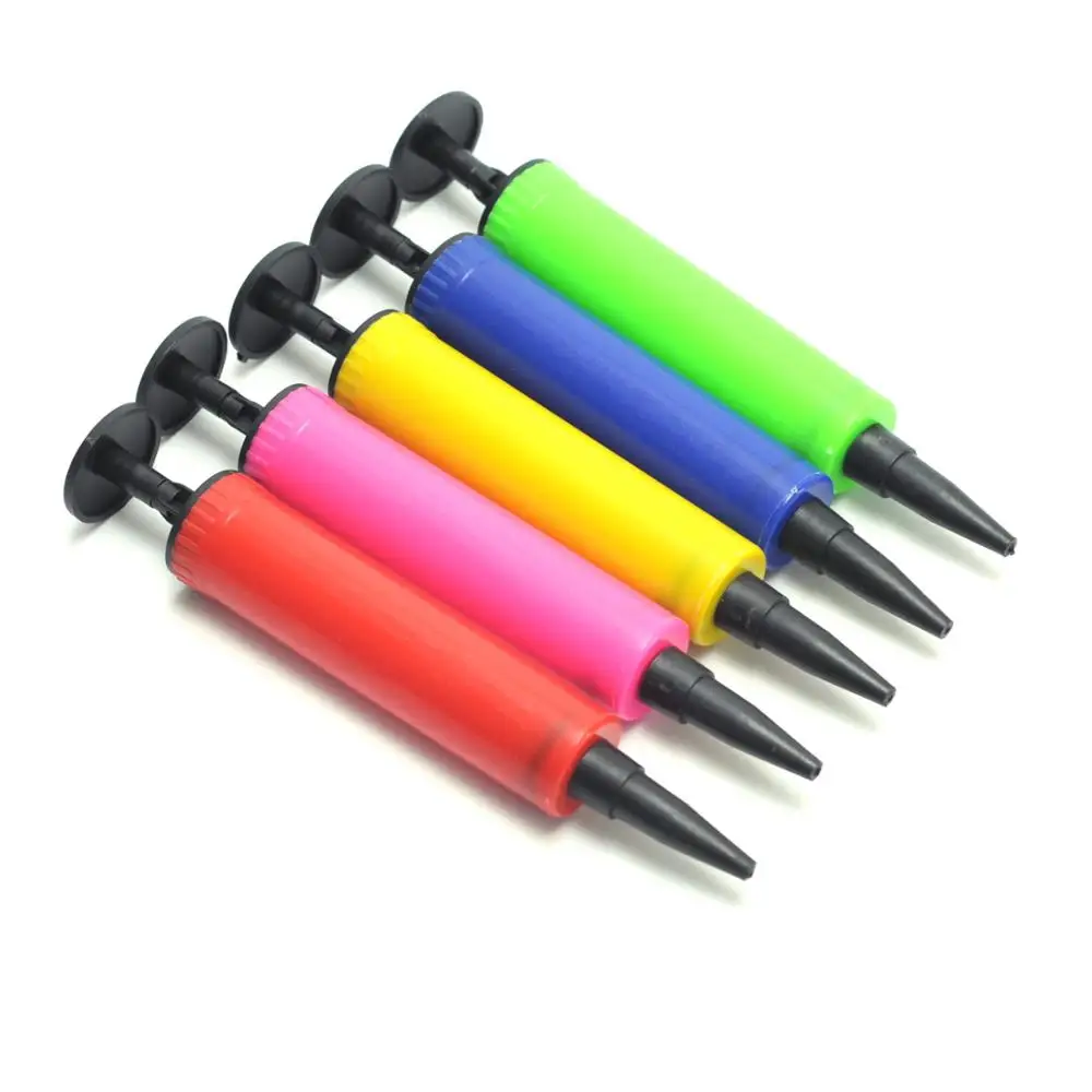 

1PC Mini Plastic Hand Soccer Needle Ball Party Balloon Inflator Air Pump Pillow Random Color