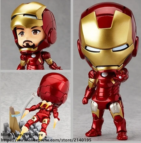 

ZXZ Marvel AvengersIron Iron Man Mark7 Q version 10cm Action Figure Anime Mini Decoration PVC Collection Figurine Toy model