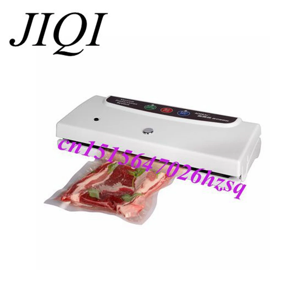

JIQI 100W Portable Pro Smart Mini Food Automatic Sealing Machine One-button Vacuum Sealer for Seal Pack OPP PE Plastic Bag