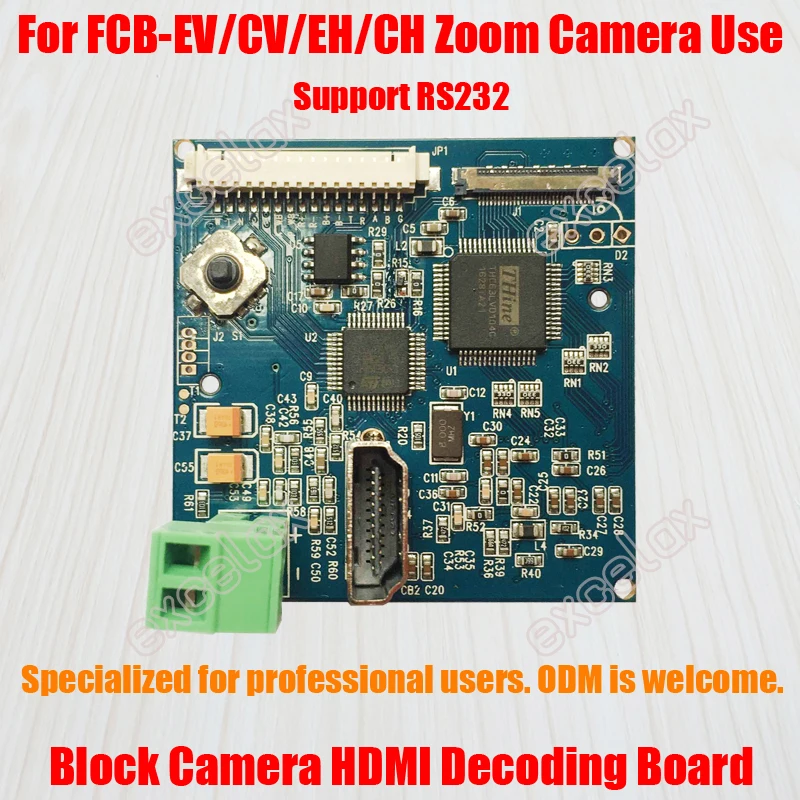 FCB EV CV EH CH Series HD модуль камеры с зумом Block HDMI совместимая плата декодирования RS485 RS232