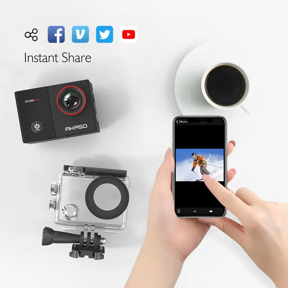 AKASO EK7000 Pro 4K Action Camera with Remote
