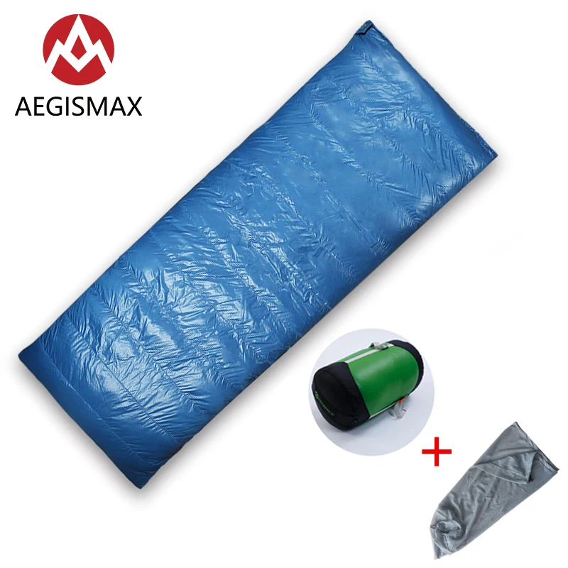 

AEGISMAX SPIII Ultra-Light Ourdoor Camping White Duck down sleeping bag Adult Spring Autumn Envelope Nylon Sleeping Bag