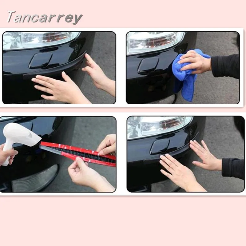 

2pcs/set Car Bumper Protector Guard Corner Strip Sticker for honda accord opel astra j Skoda Octavia A5 vw polo Accessories