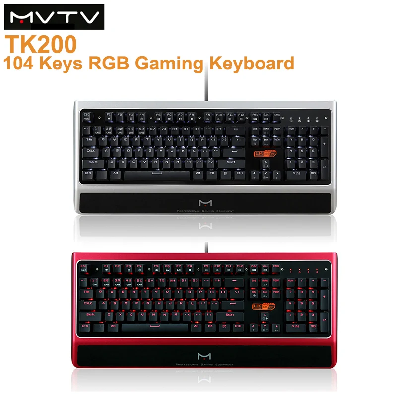 Новинка MVTV TK200 Проводная игровая механическая клавиатура 104 клавиши 0 2 ms быстрая