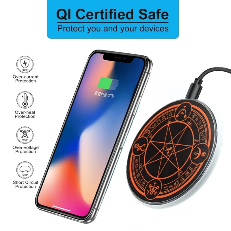 Tongdaytech магический массив Qi Беспроводное зарядное устройство для Iphone X 8 Plus XS MAX телефон беспроводной зарядный коврик для samsung S10 S9 S8 Xiaomi