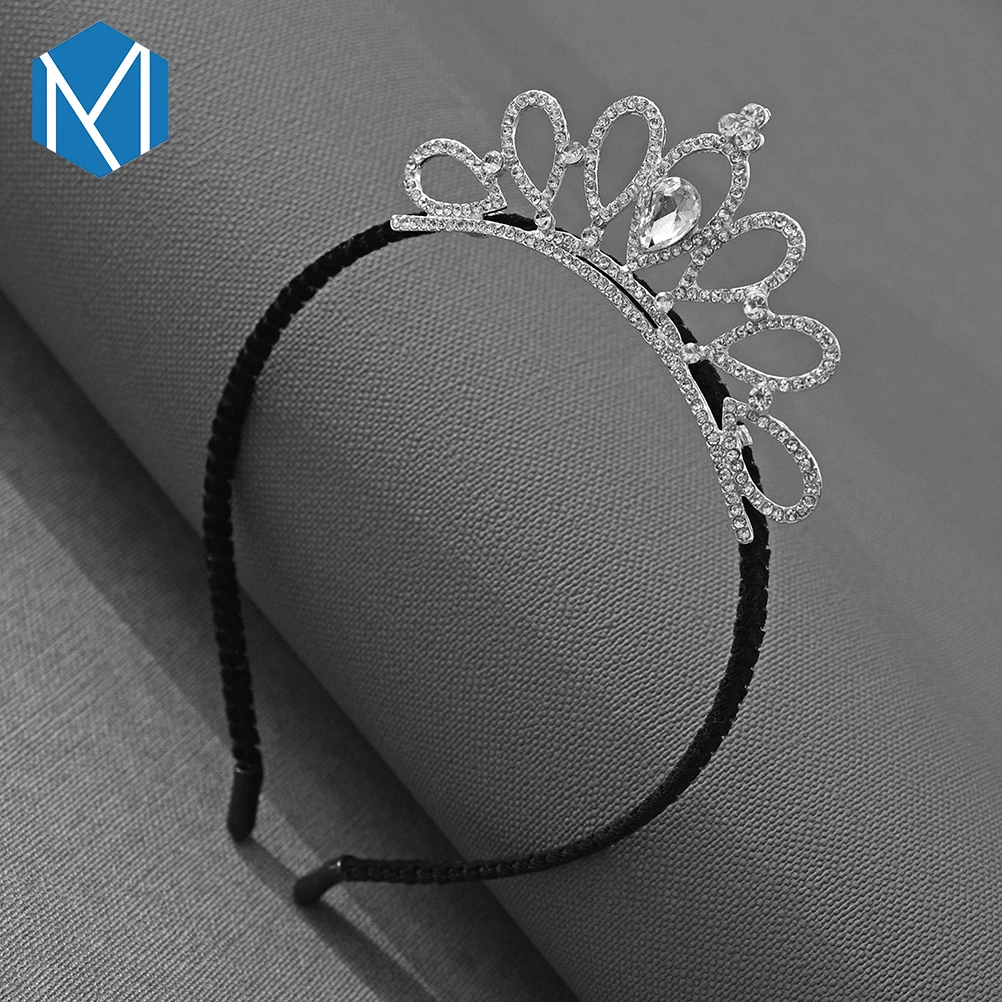 M MISM Модные женские Hearbands Принцесса Корона блеск Тиара для волос Ободки подарок на