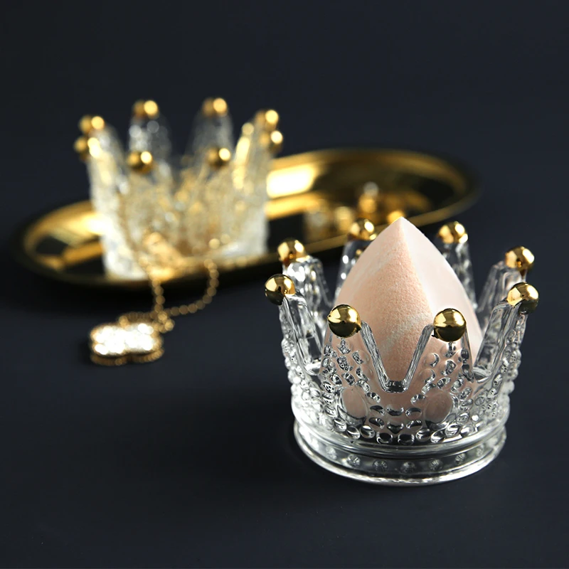 AF классическая стеклянная Губная помада в форме короны, косметический Органайзер для яиц, подставка для помады, органайзер, маленький и изысканный, B2222