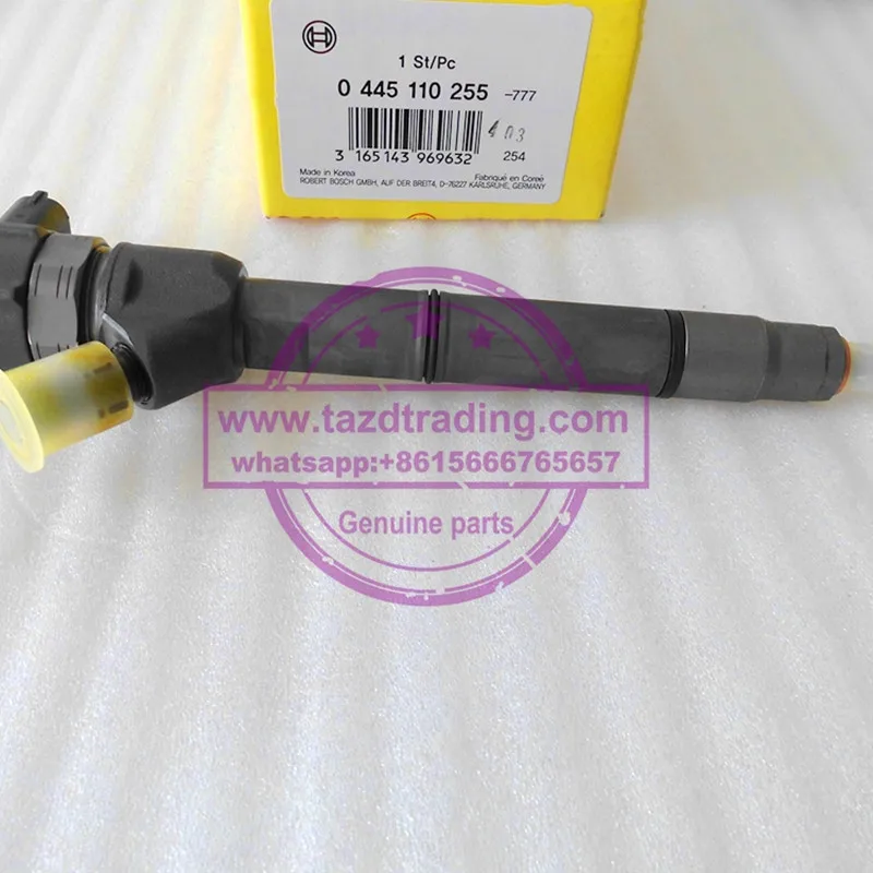 На 100% подлинный и новый топливный инжектор с общей топливной магистралью 0445110255 |