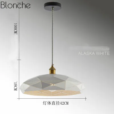 Современный Креативный подвесной светильник s, промышленный декор, подвесной светильник, кухонный светильник, светильники, лофт, бар, подвесной светильник для дома, столовой, светильник ing - Цвет корпуса: Белый