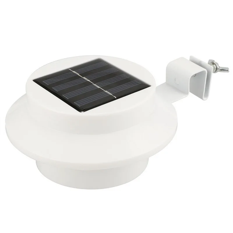 

Warm White Solar Powered Garden Light 3 LED Wall Bulb Lamp Outdoor Fence Lighting