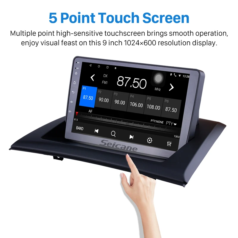 Top Seicane Android8.1 HD 2Din 9" GPS Auto Navi Bluetooth Stereo for 2004-2012 BMW X3 E83 2.0i 2.5i 2.5si 3.0i 3.0si 2.0d 3.0d 3.0sd 2
