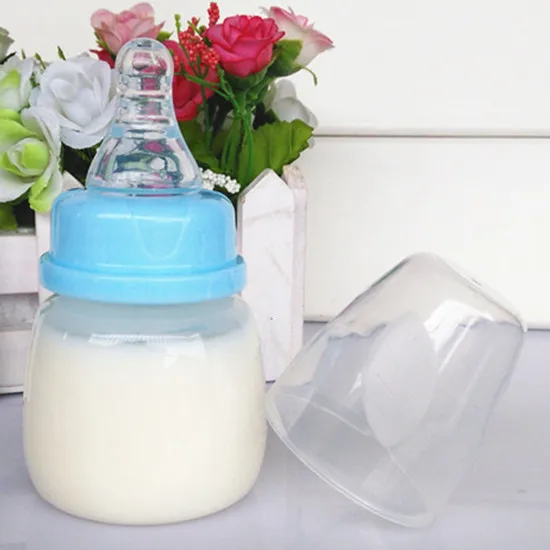 Новое питание новорожденного 0-18 месяцев подачи 60 мл PP кормящих для сока молока мини твердость бутылки детские бутылки и соски - Цвет: 3