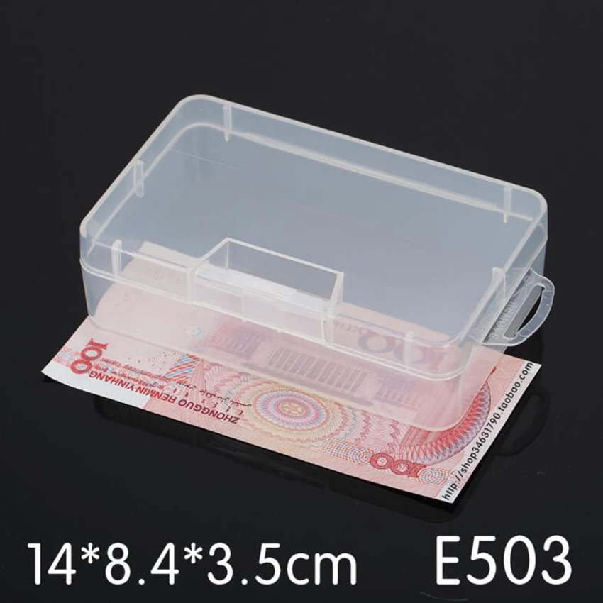 laptop tool bag Rectangular Plastic Clear Transparent Storage Electronic Parts Screw Beads Box Collection Container Organizer small tool pouch