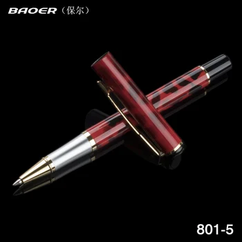 

Baoer roller ball pen fashion business signature pen canetas de luxo school writing supplies metal ballpen Ball Pens caneta