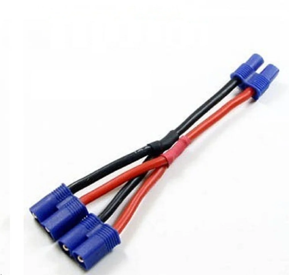 

3PCS Battery Connect Line 1-in-2 Battery Parallel Line EC2 Plug for Habsan H501S H501A Increase Flight Time Battery Connector