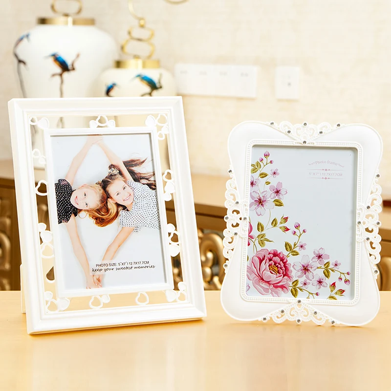 6-10 Inch Creative Family Love Baby Photo Frame Resin Picture Frames Modern Wood Vintage Photo Frames Home Decor Gift