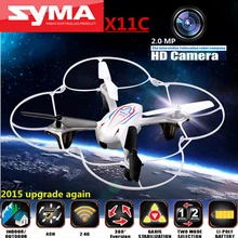 SYMA X11C 2.4G 4CH 6 AIXS GYRO 3D Drone With HD Camera FPV Drone Mini Quadcopter VS syma x5c syma x8c x5sw Dron Toys